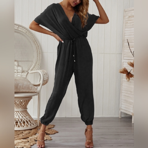 Pants - Dressy Full Length Jumpsuit